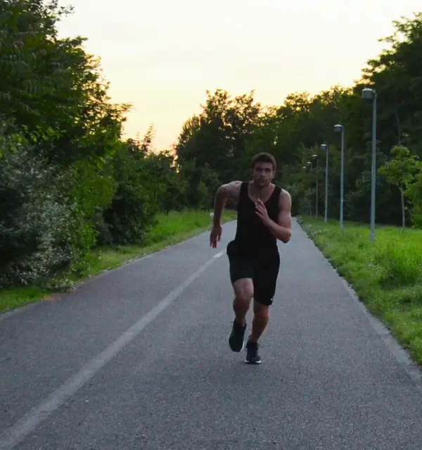 fitness blog cover - a man running